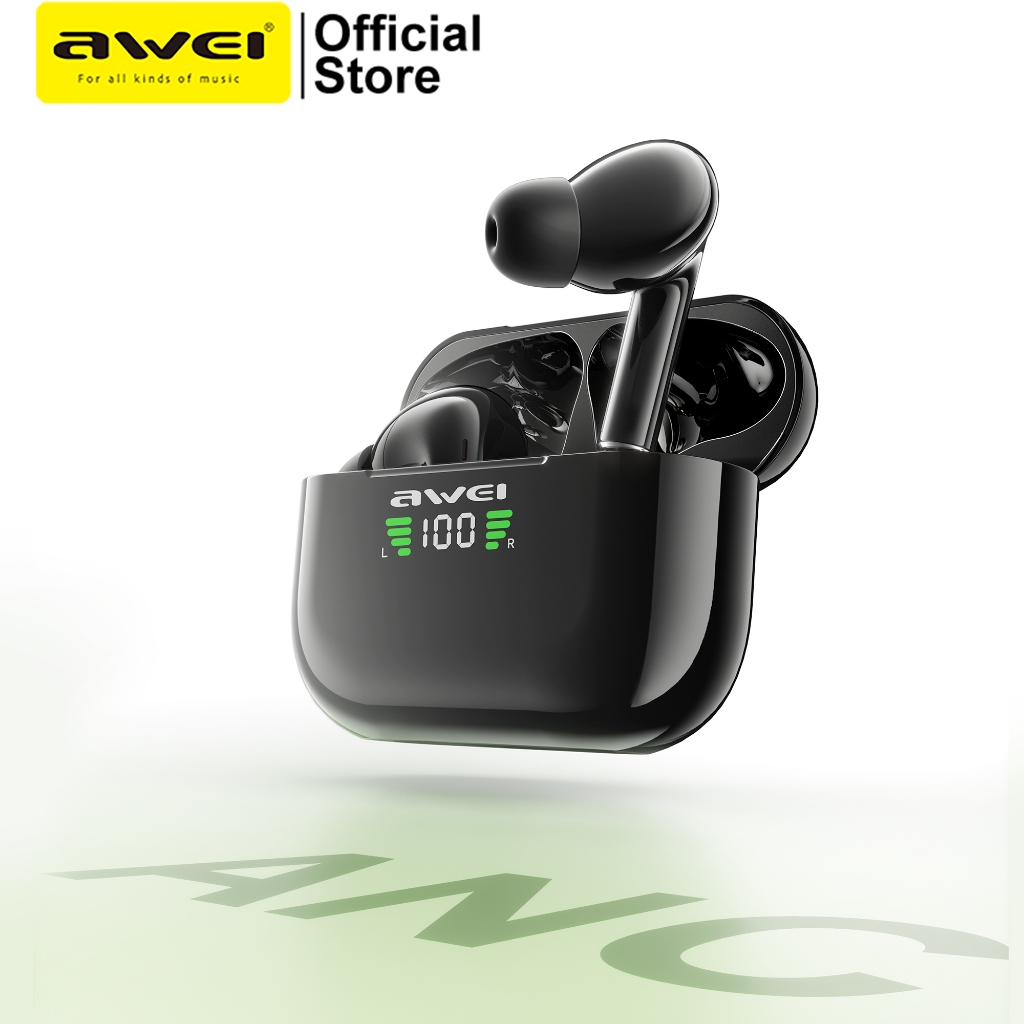 Awei T29/T29P TWS Earbud Bluetooth 5.3 Wireless Earphones With Mic Clean Stereo Sound Touch Control Headphone