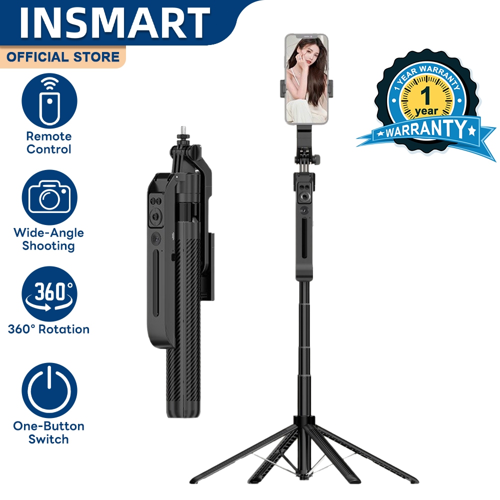 INSMART 2-in-1 Smart Gimbal Follow-up Shooting, Face Tracking Multi ...