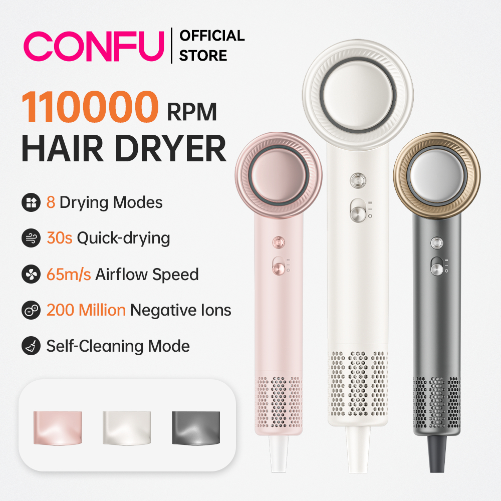 CONFU High Speed Hair Dryer F11 200Million Negative Ions Technology ...