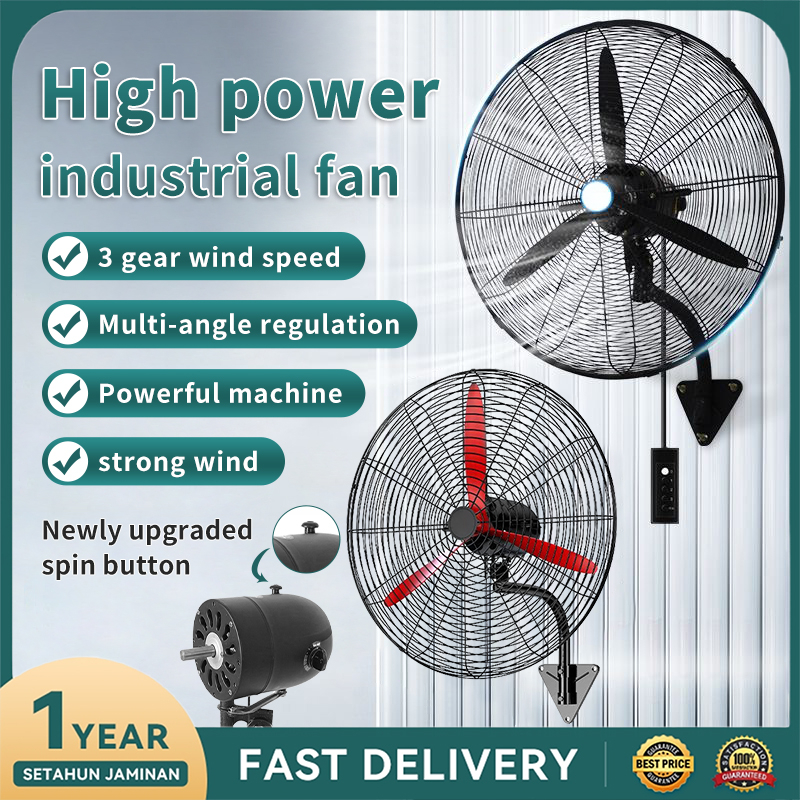 【1 Year Warranty】Industrial Fan Kipas Industri 20/26/30 Inch Heavy Duty ...