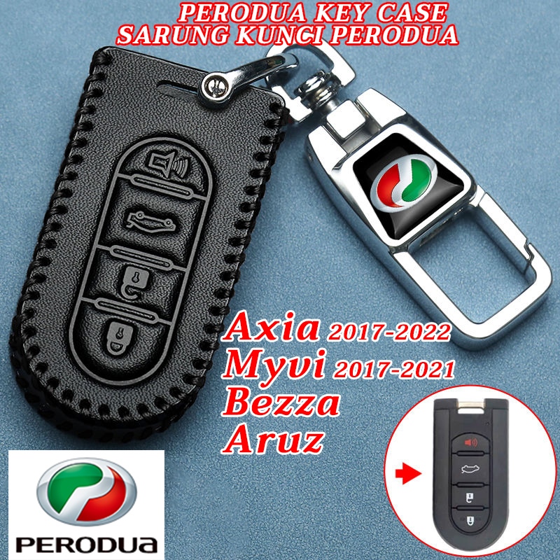 2025 2026 Aruz Bezza AV Perodua genuine leather car key case Myvi 2017 ...