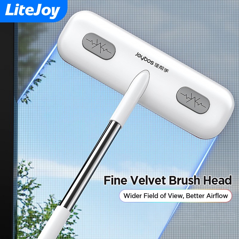 LiteJoy 2-in-1 Window & Mesh Cleaner Brush Clean Both Sides of Screen ...