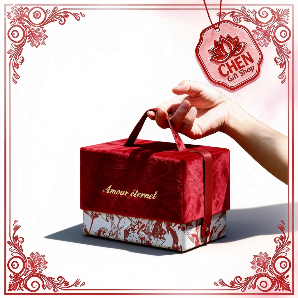 [CHEN] Portable Souvenir Gift Box Wedding Candy Box Wedding High-End ...
