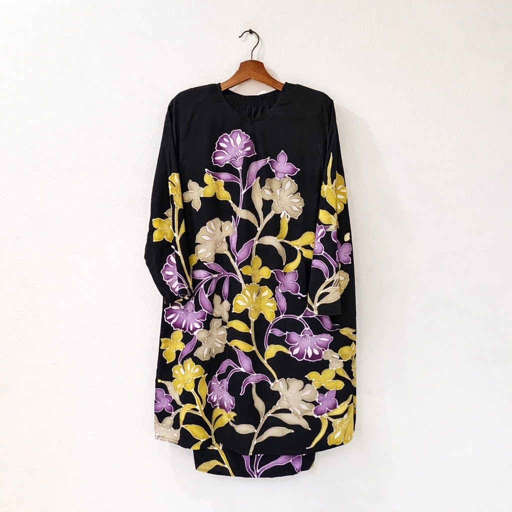 black raya 2026 black murah BATIK baju raya perempuan 2026 ironless ...