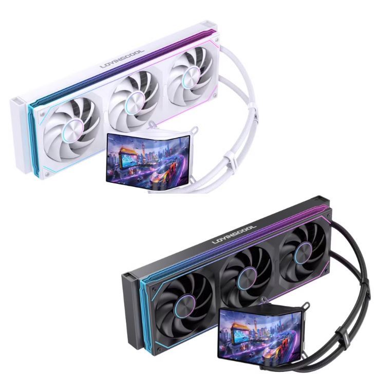 LOVINGCOOL AIO SC70 CPU water cooler 6.67inch curved screen for LGA1851 ...