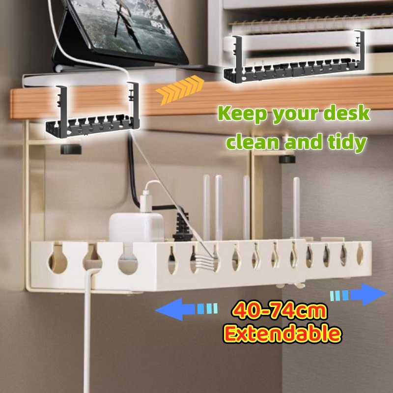 Under Desk Cable Management Tray Under Desk Wire Organizer Cord ...