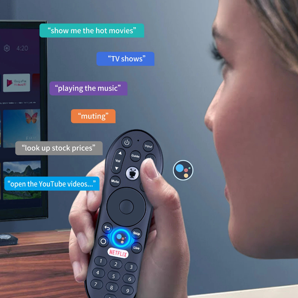 New For TDSTV+ TiVo Stream 4K Bluetooth Voice Android TV Box Remote ...