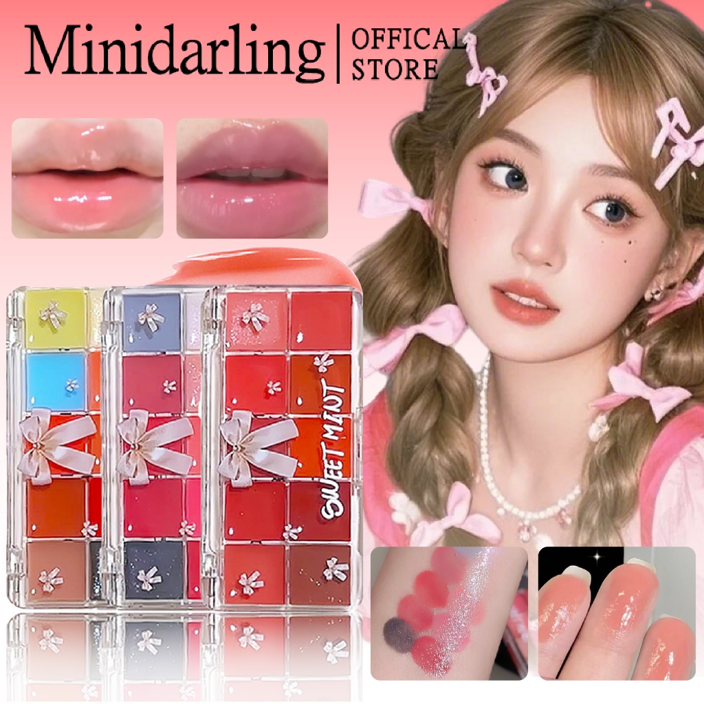 Lip Gloss Glasting Water Tint Lipstick10colors Moisturizing Dewyful Non ...