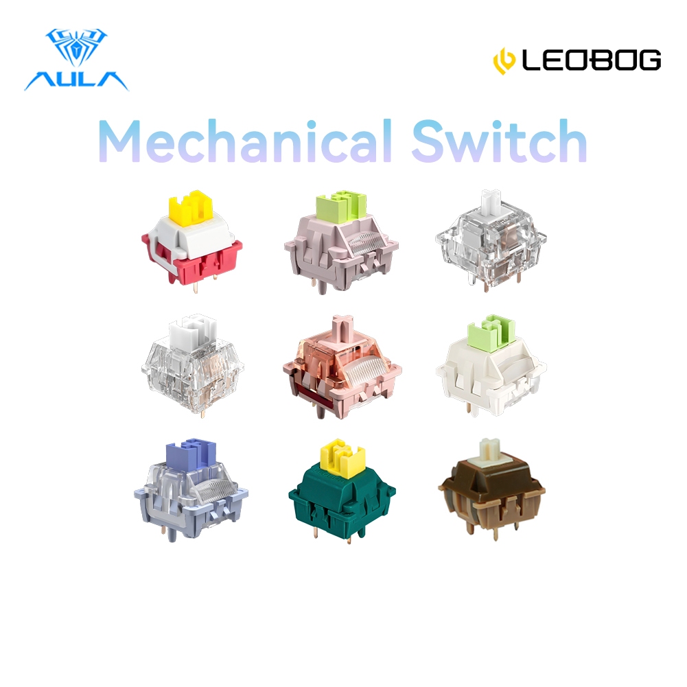 AULA LEOBOG 70/100pcs Switches 5 pin Mechanical Keyboard Switches ...