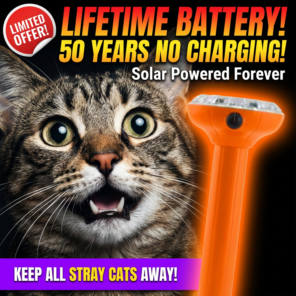 Cats Stay Away Quickly VM Solar Cat Repellent Ultrasonic Penghalau ...