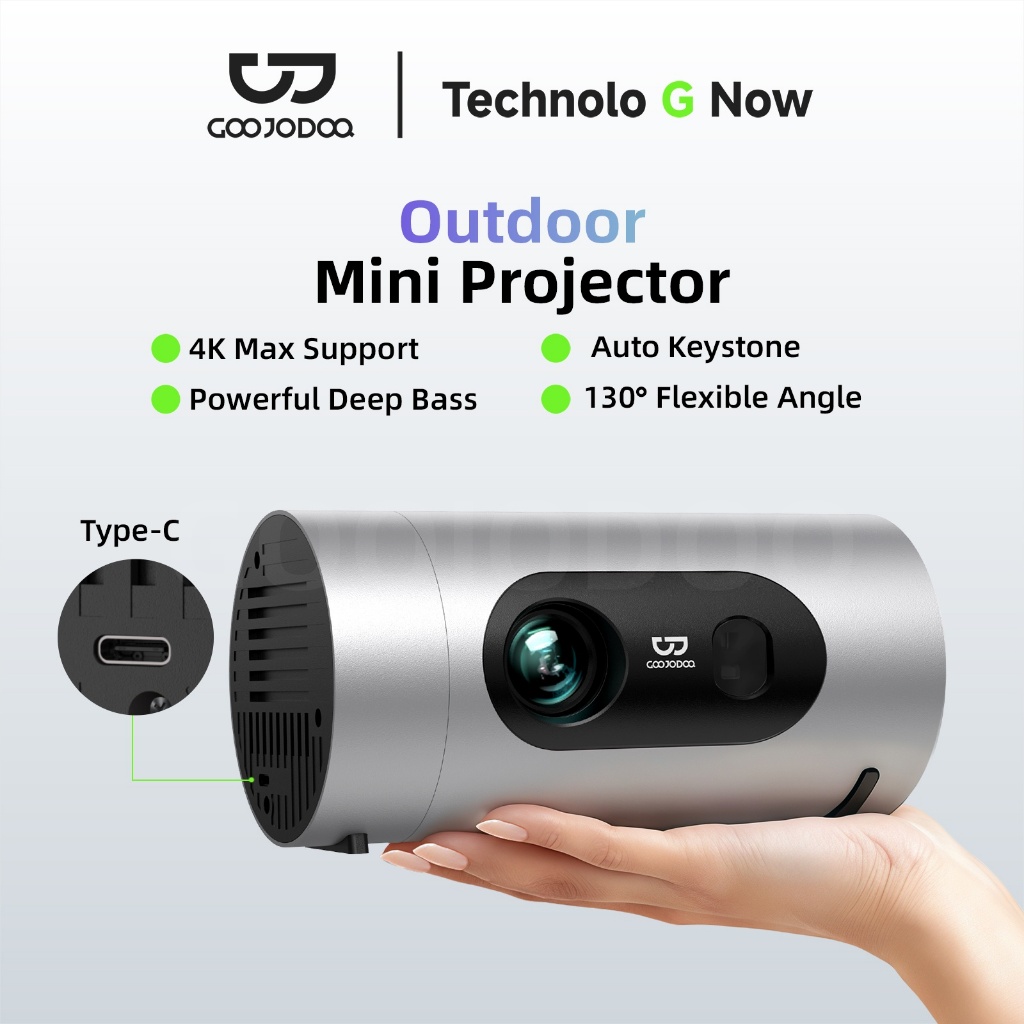 GOOJODOQ Netflix Projector 1080p FHD Realistic Image Quality and 700 ...