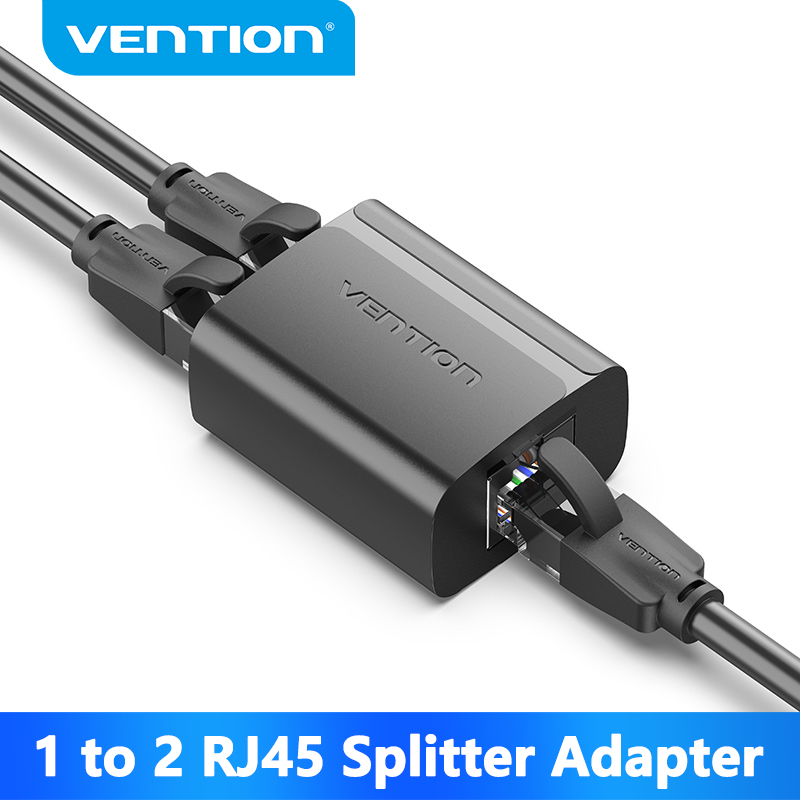 Vention RJ45 Splitter Connector Adapter 1 to 2 Ways Ethernet Splitter ...