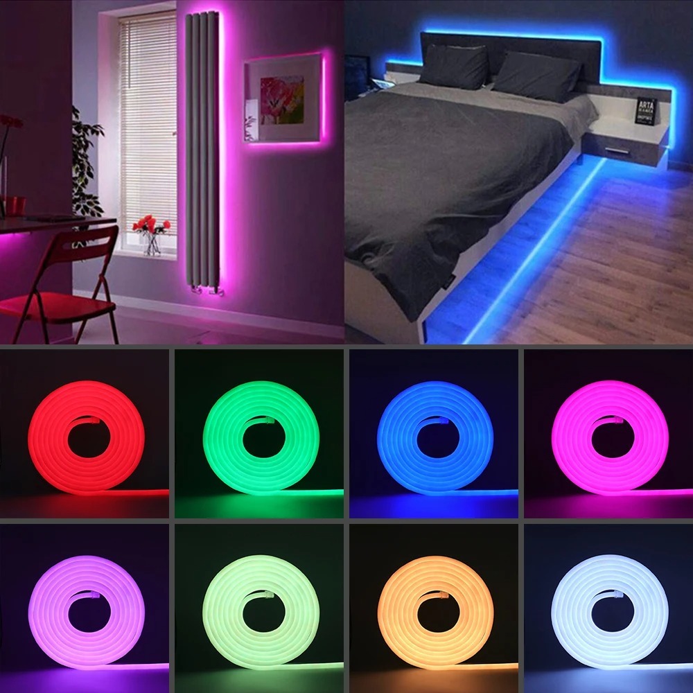 1-5 meters 12V neon light strip LED 2835 120LED/M IP67 waterproof DIY ...