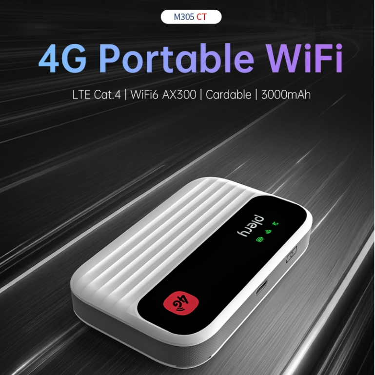 Plery Mini 4G LTE WIFI Modem Portable Router WiFi6 Portable MiFi SIM ...