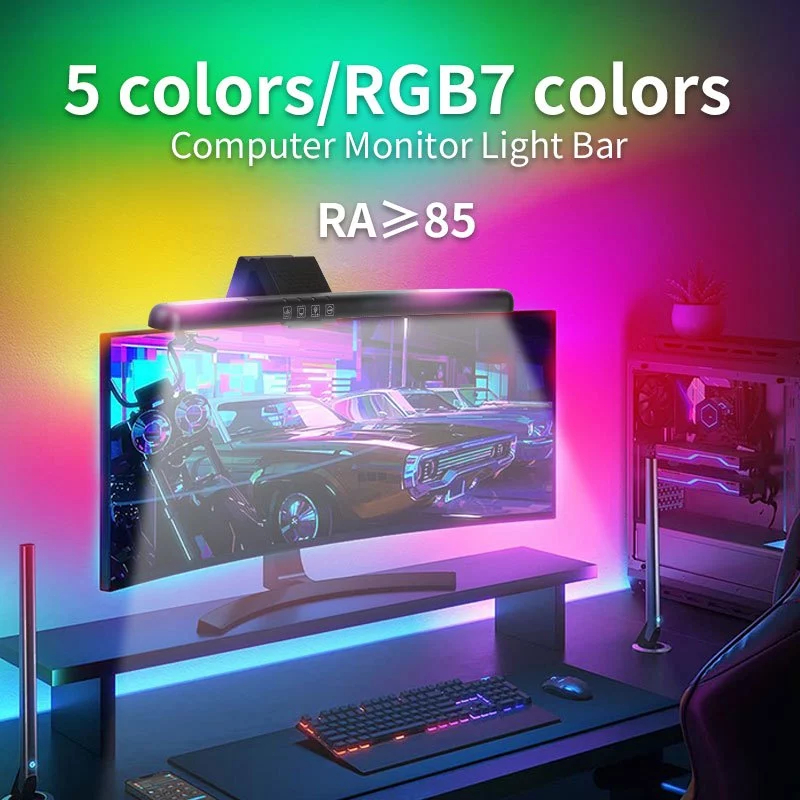 Curved screen Led Monitor Light Bar Usb Direct facing screen Computer ...