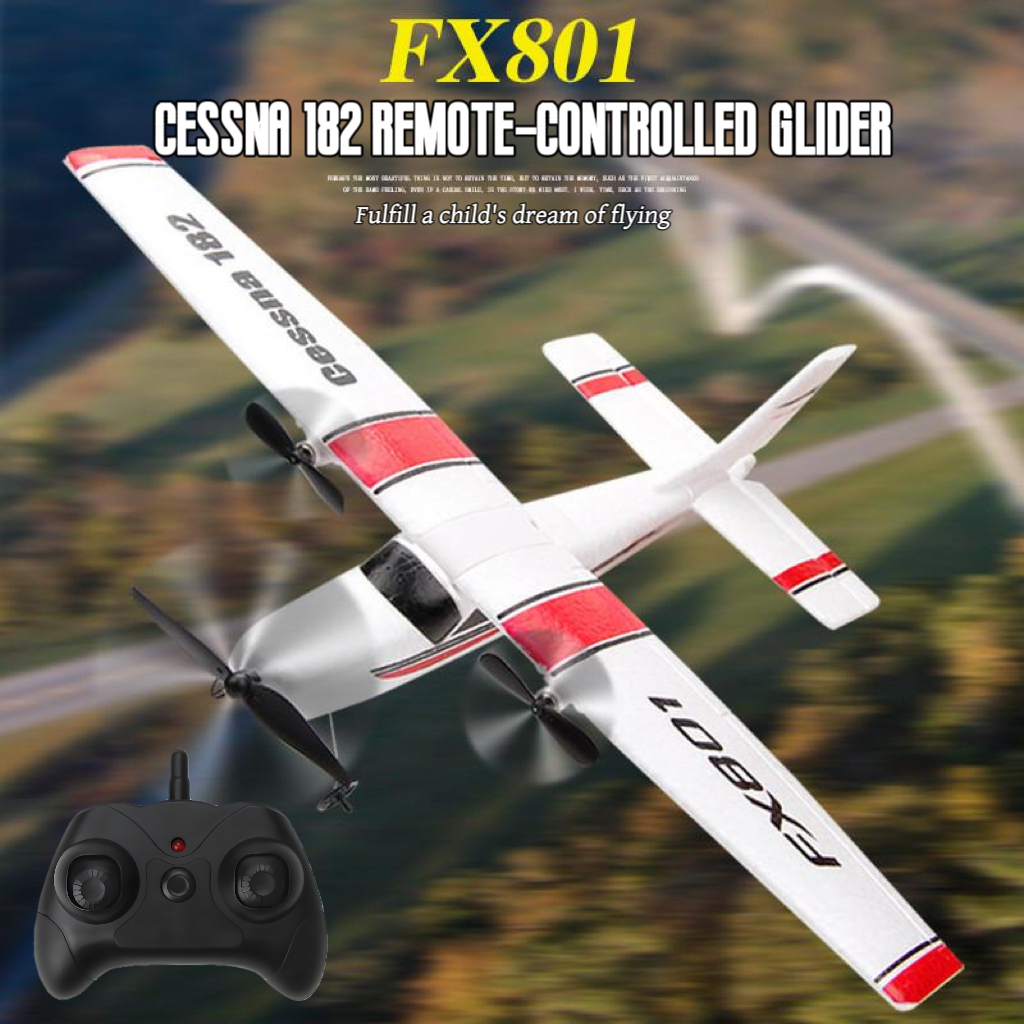 FX801 2CH Cessna Fixed Wing RC Airplane Model - Flysky Remote Control ...