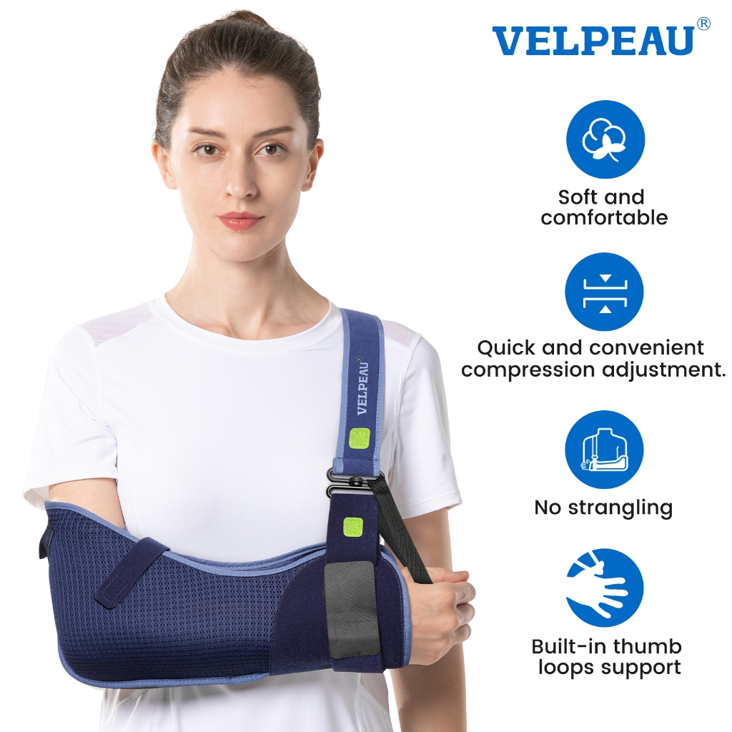 VELPEAU Arm Sling Support For Rotator Cuff Recovery, Hand Fracture Or ...