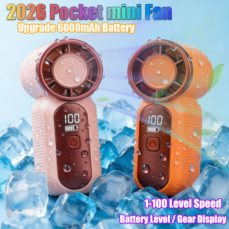 X688 Kipas Mini Portable Fan 0-100 Level Speed Adjustment handheld ...