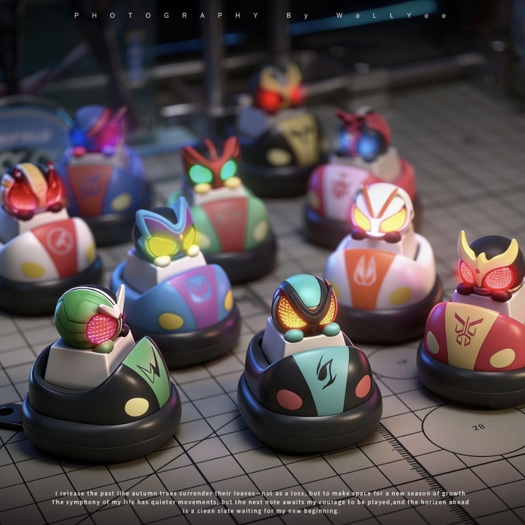 PlayLab x Kamen Rider Keycap Blind Box - Mechanical Keyboard DIY Hobby ...
