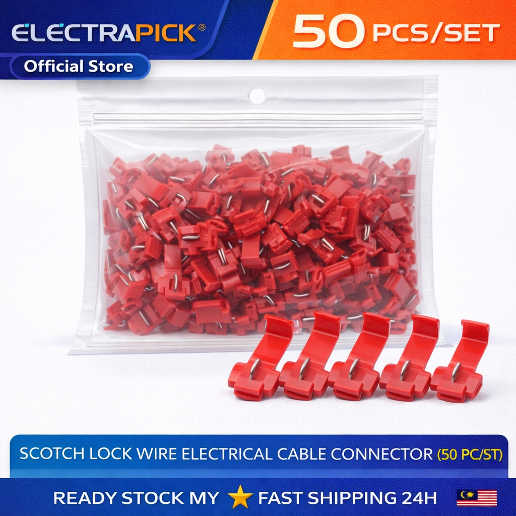 Electrapick 50PCS Scotch Lock Wire Connector Set | Electrical Cable ...