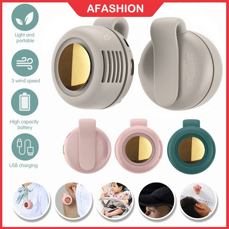 [Local Stock]Portable Mini Fan 360 Degree Wind Direction Bladeless Push ...