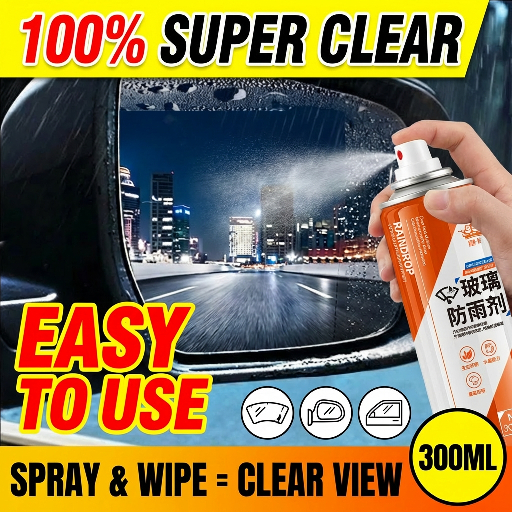 Rain x Water Repellent 300ml BR Car Window Rain Repellent Hydrophobic ...