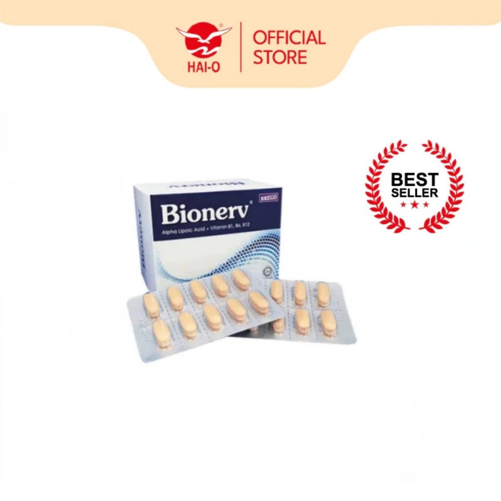 【buy 3 get 1】BIONERV 60S BREGO Bionerv Alpha Lipoic Acid + Vitamin B1 ...