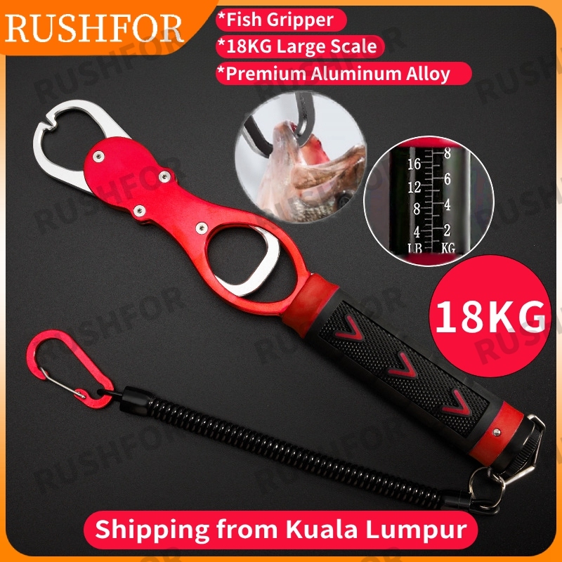 Fish Gripper Fish Lip Clipper with 18kg Weight Scales Aluminum Alloy ...