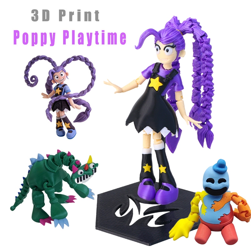 Poppy Playtime Lily Lovebraids Action Figure 3D Printed Poppy Playtime ...