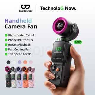 GOOJODOQ Handheld Camera Fan 2500 mAh Photo/Video Mini Portable Strong ...