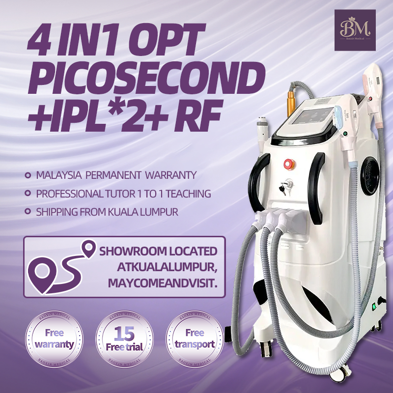 【吉隆坡設有展廳】4 in 1 diode laser hair removal pico diode machine RF+IPL ...
