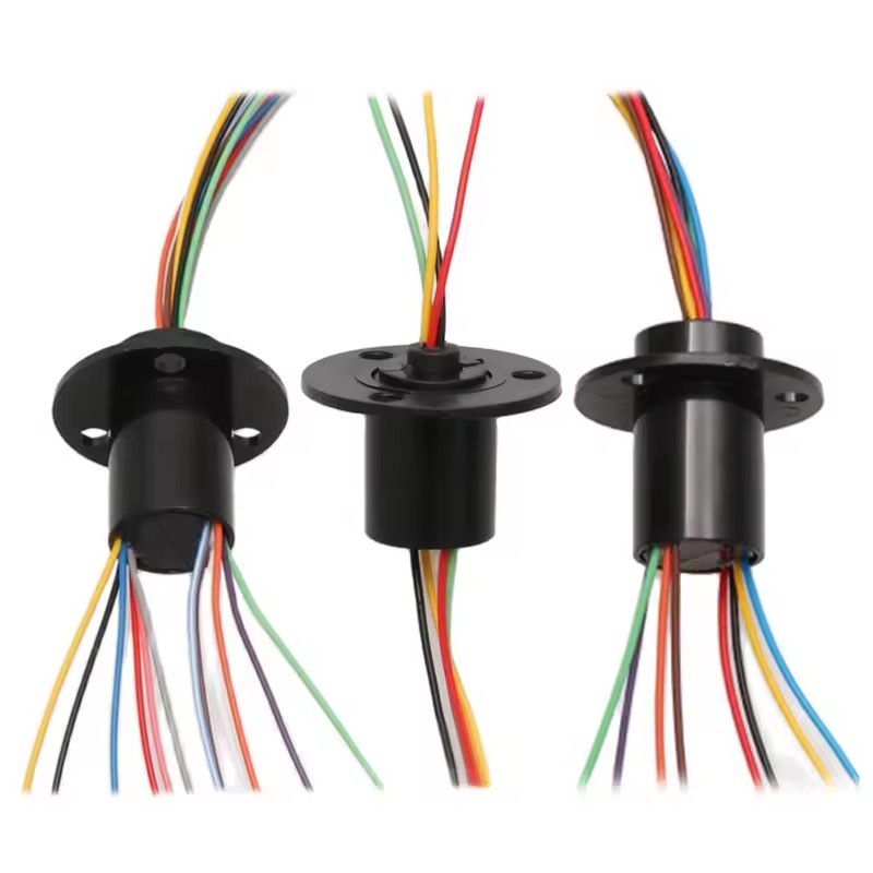 Micro Slip Ring 2/4/6/8/12/24 Channel Rotate Slip Ring 1.5A Diameter 12 ...