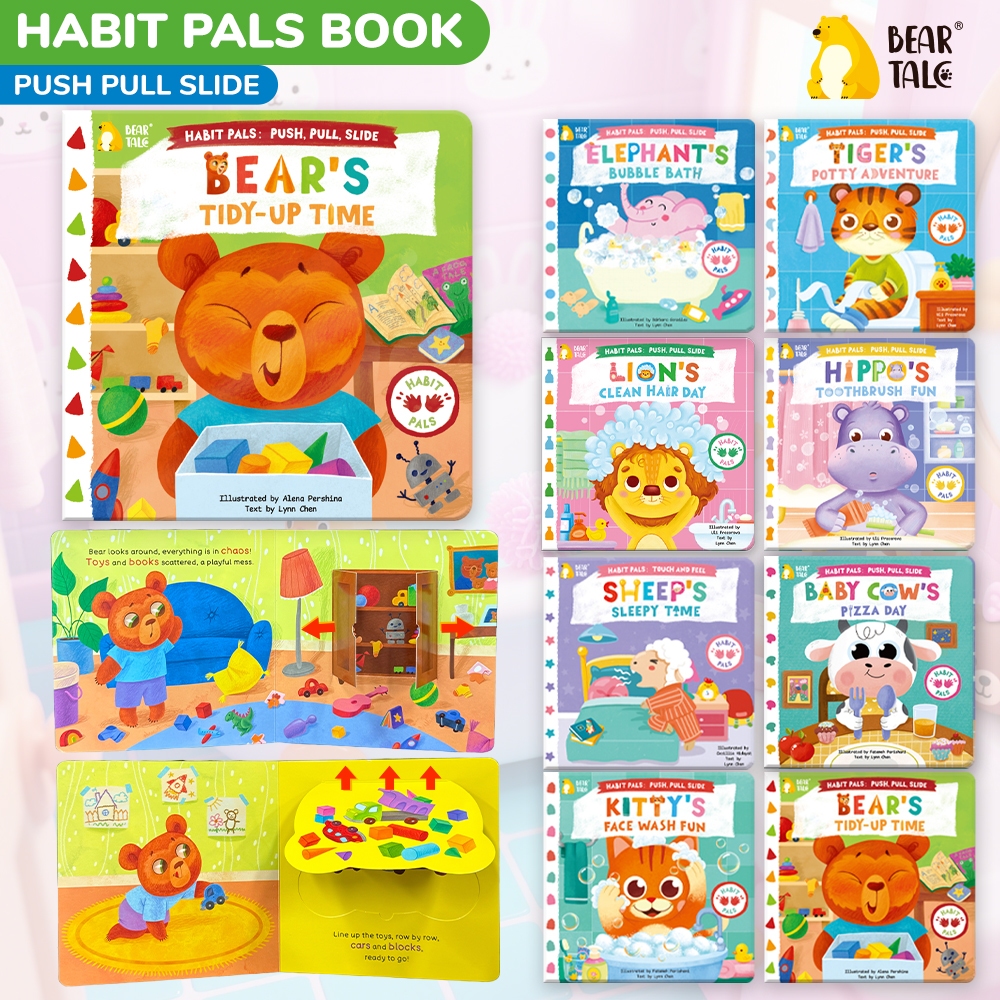 Bear Tale 12 Themes Animal Behavior Habits Push And Pull Books For Kids ...