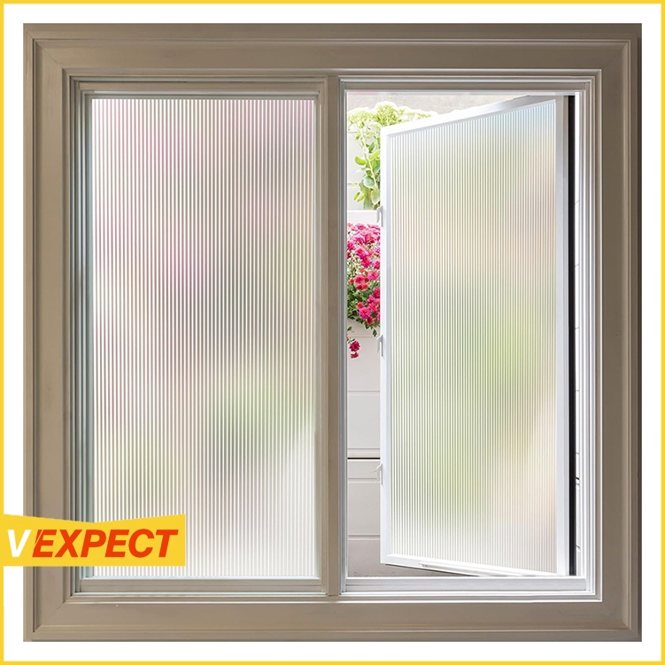 Privacy Window Film Sticker, Reeded Glass Window Sticker Non-Adhesive ...