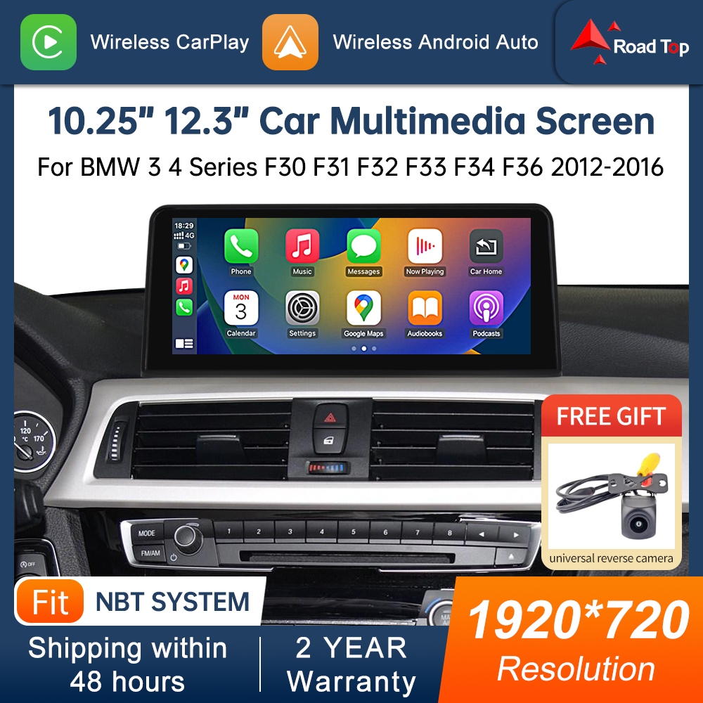 10.25 /12.3'' Linux Head Unit Touch Screen For BMW 3 4 Series F30 F31 ...