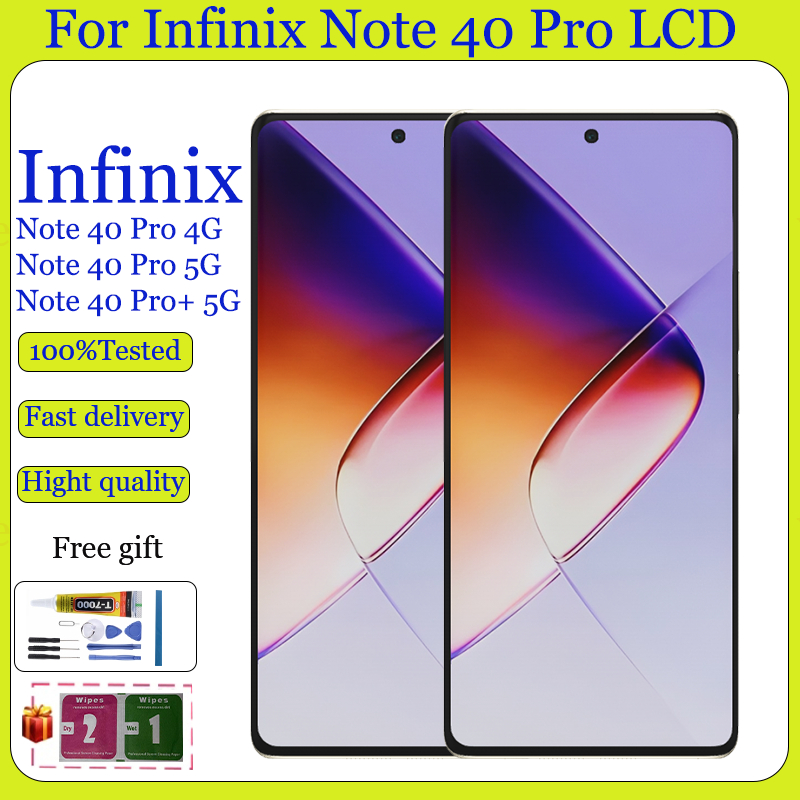 Original AMOLED/TFT For Infinix Note 40 Pro 4G 5G Note 40 Pro+ Plus 5G ...