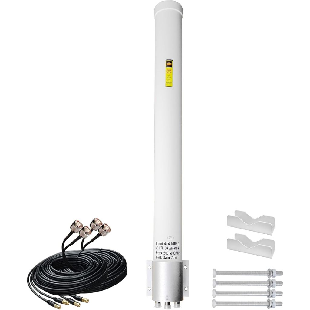 Omni Directional 4G/ 5G Cellular Antenna, Outdoor 4x4 MIMO Antenna with ...