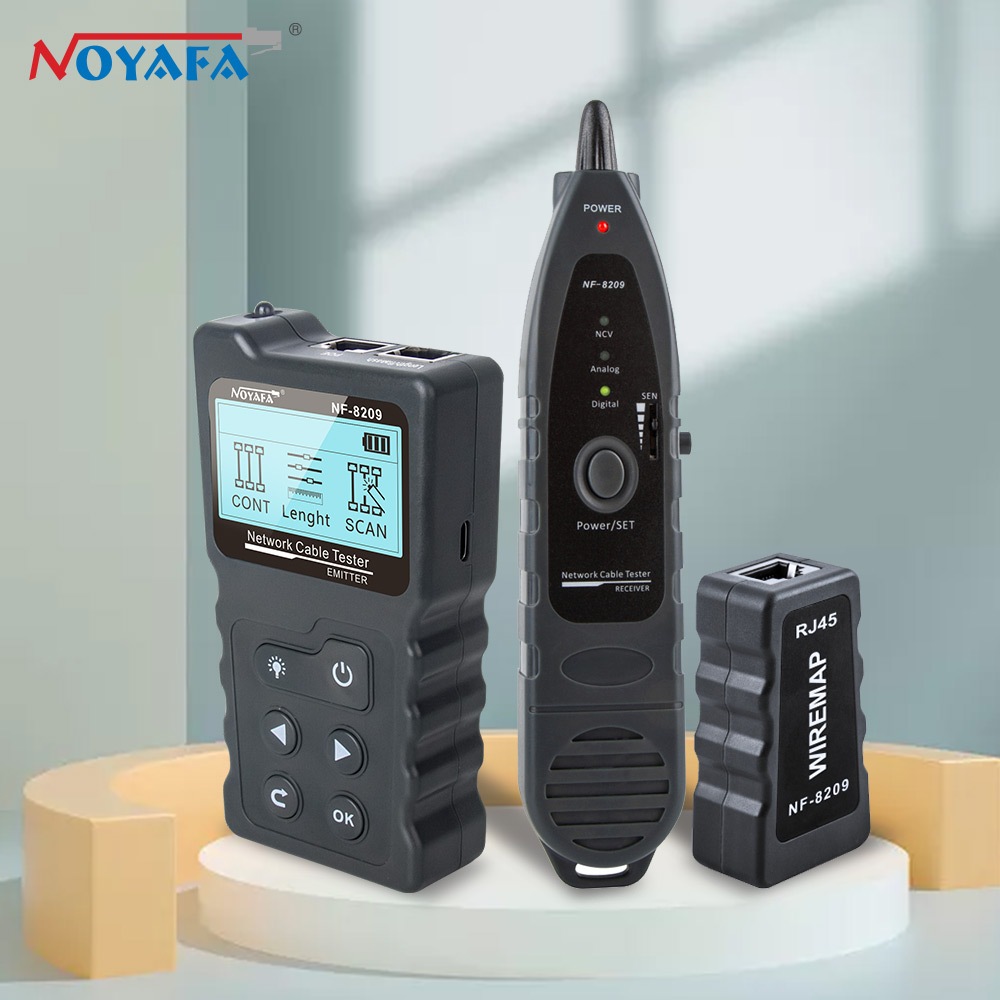 Noyafa NF-8209 Network Cable Tester Intelligent Cable Tracker POE ...