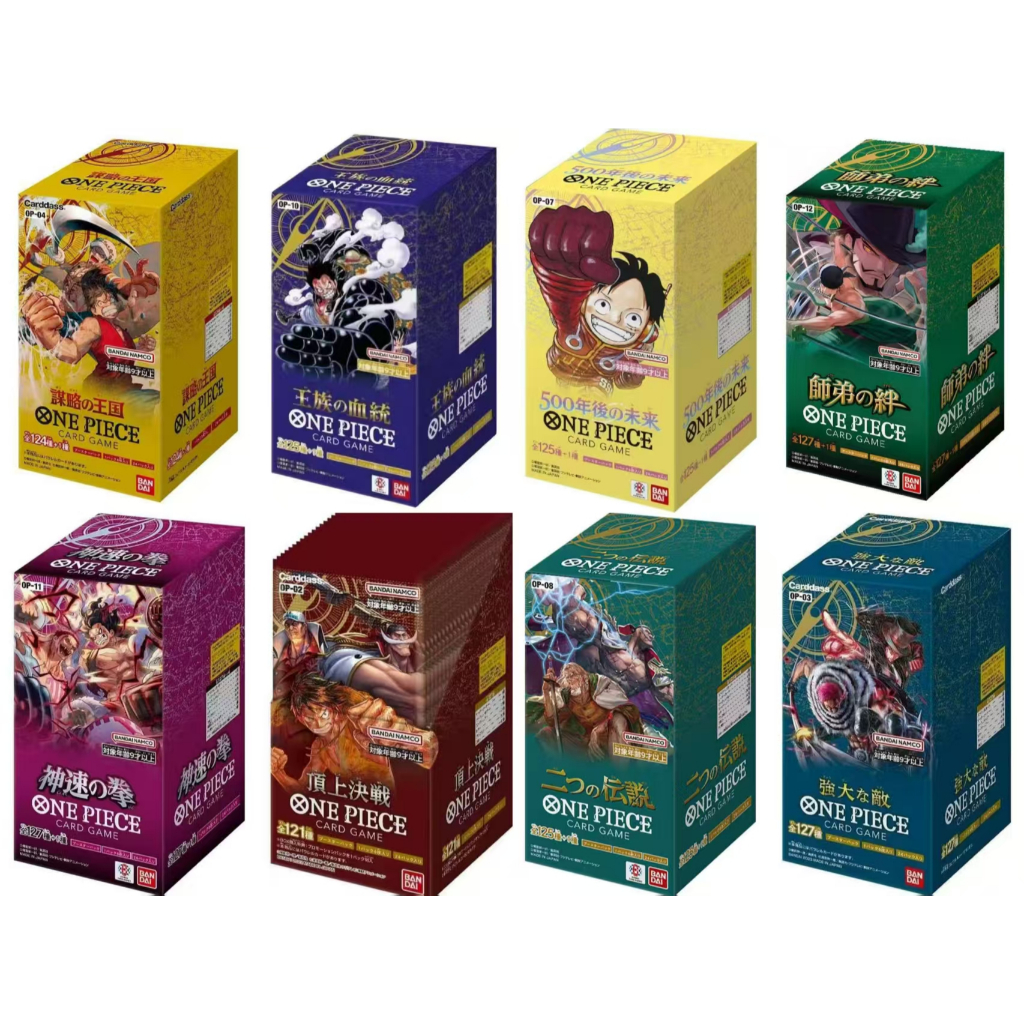 One Piece [Japanese Version] Booster Box OP02/OP03/OP04/OP07/OP08/OP10/OP11/OP12/EB03  Cards Figures | Shopee Malaysia