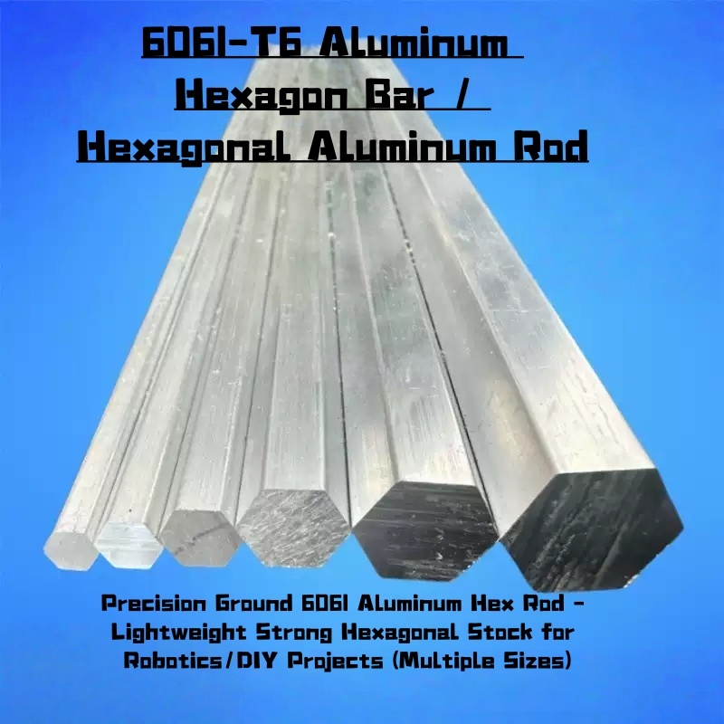 6061 Hexagon Aluminum Bar - Solid Hexagonal Aluminum Rod for CNC ...