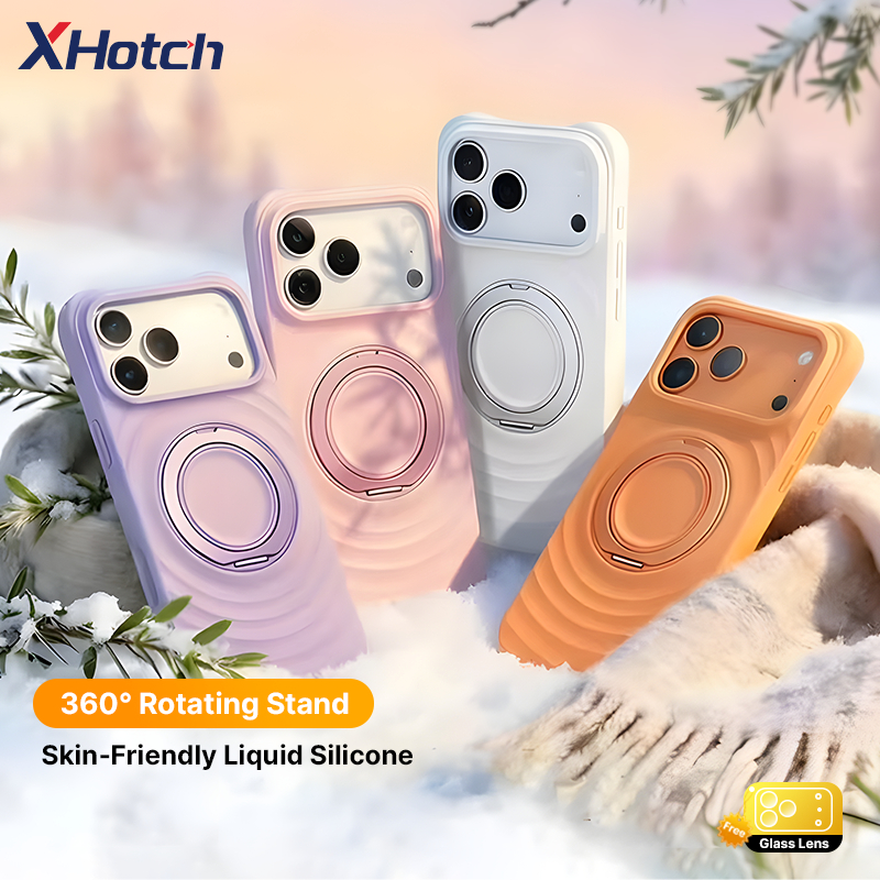 XHotch Wave Textured Magnetic Phone Case For iPhone 17 16 15 Pro Max ...