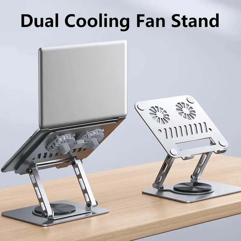 COOBOWE Laptop cooling Stand Adjustable 360° Rotating Base Ergonimic ...
