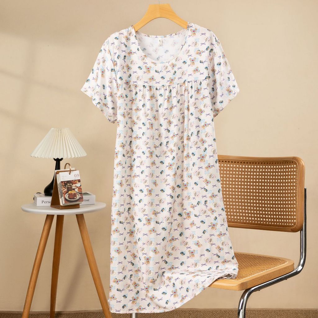 chinese dress ladies IZZY + TOBY Cotton Nightgowns for Women Sleeveless Victorian Nightgown  Lightweight Comfy Night Dress Sleepwear Cute Nighty Lounge Dress Nightshirt  Blue White S at Amazon Women's Clothing store