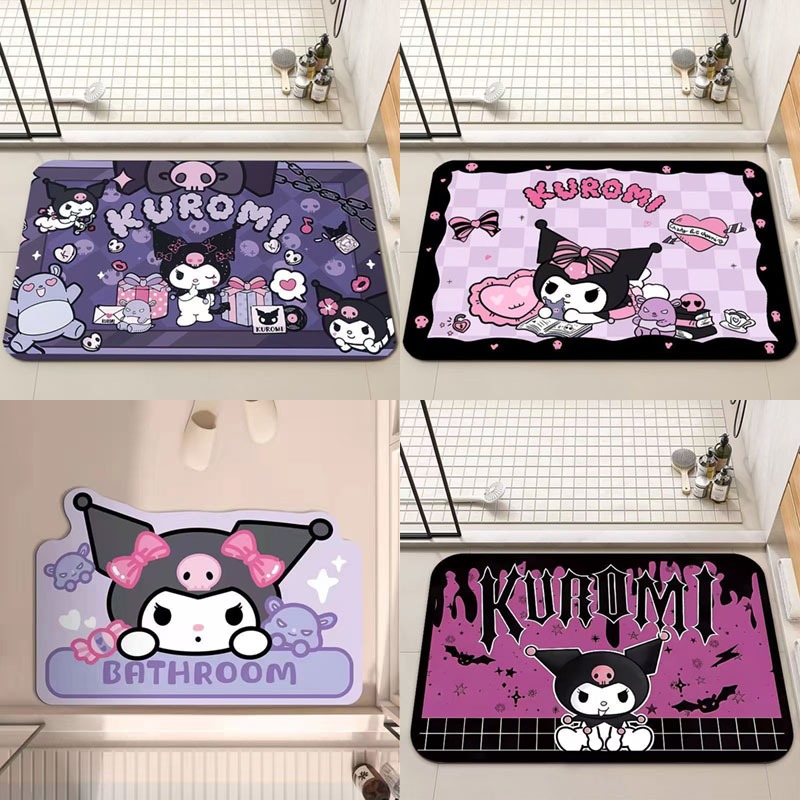 Kuromi Floor Mat for Bathroom Cute Room Decorations | Shopee Malaysia