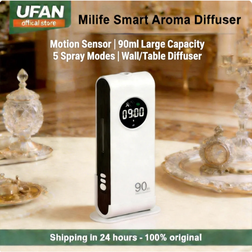 Milife W7 Smart Aroma Diffuser | Motion Sensor | 90ml 3000mAh | 5 Spray ...