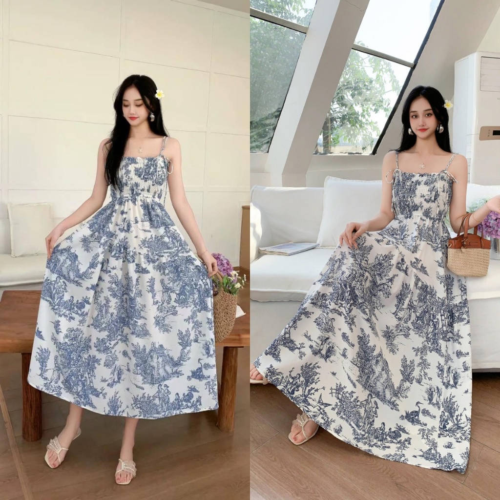 beach dress shopee Summer - Korean Floral Sleeveless for Women | Plus Size Vintage Style Size:Xlarge Unique Bargains Women's Reusable Web Collection: Wardrobe Staples