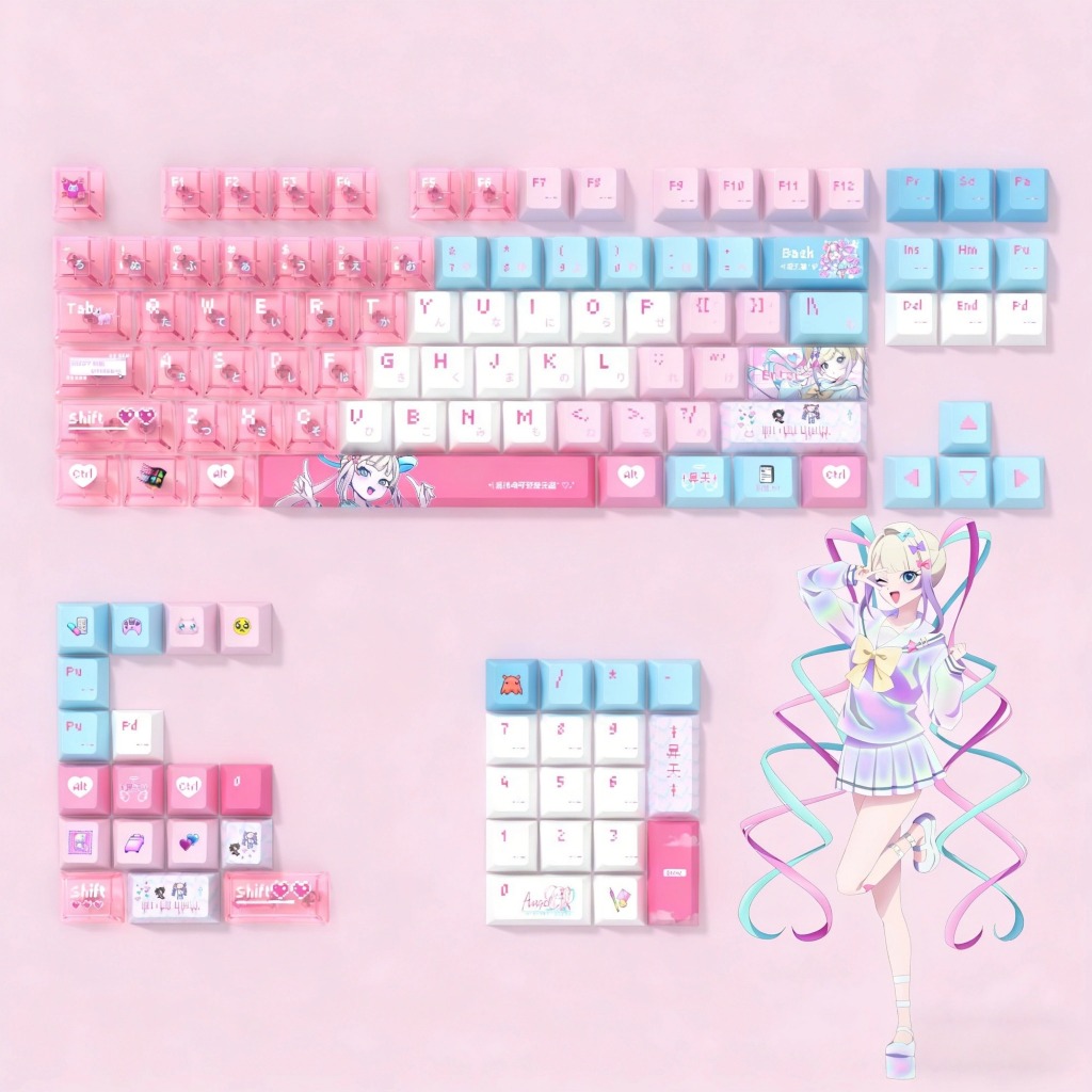 Needy Streamer Overload Keycaps Dye-Sublimation PBT+PC keycap for ...