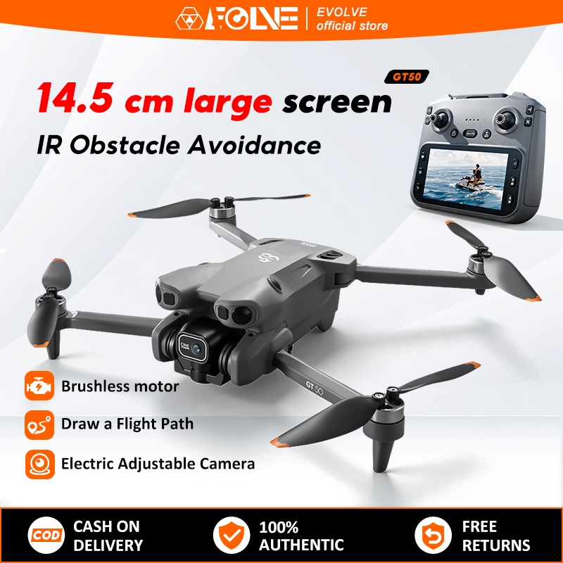 EVOLVE GT50 Drone | HD Dual Camera | 5.64“ Screen Remote Control ...