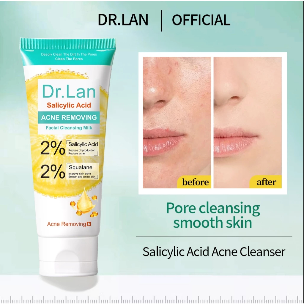 Dr.Lan Salicylic Acid Facial Wash,SalicylicAcid 2%, Acne Treatment ...