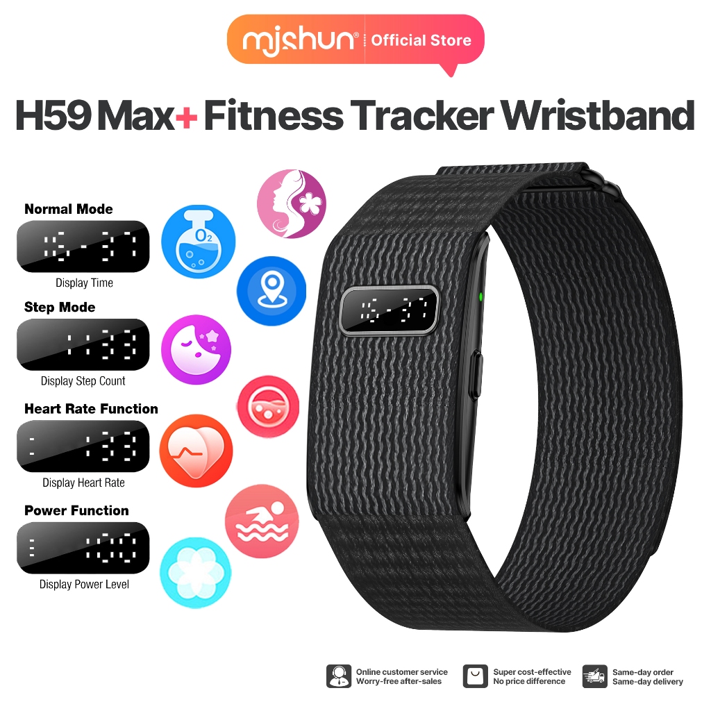 [READY STOCK] MJSHUN New Fitness Tracker Wristband Heart Rate/Sleep ...